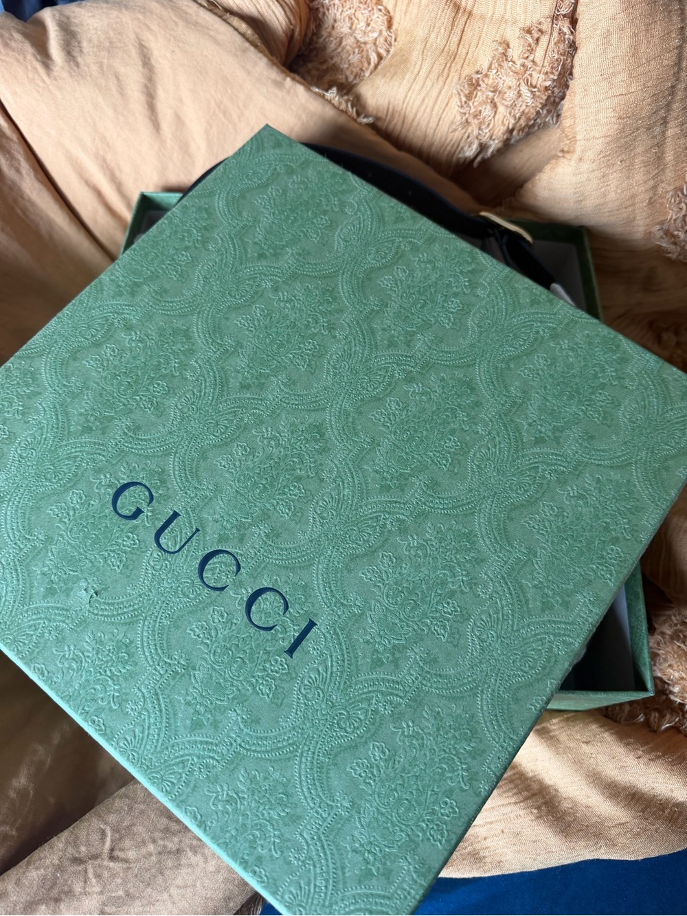 Gucci Brown ophidia GG Canvas Hobo Bag with Green & Red Trim - Picture 2 of 3